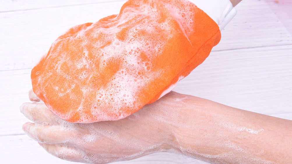 1 Piece Double Sided Hammam Exfoliating Glove For Tan Removal