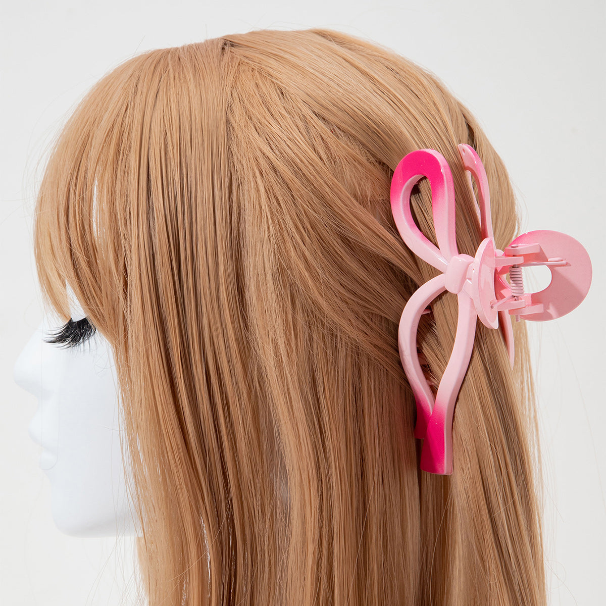 1PC 13cm Simple & Versatile Hollow Streamer Bow Claw Clip