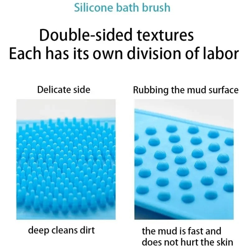 Silicone Bath Body Scrubber for Back wash and cleaning