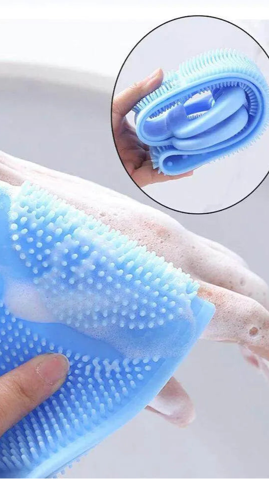 Silicone Bath Body Scrubber for Back wash and cleaning
