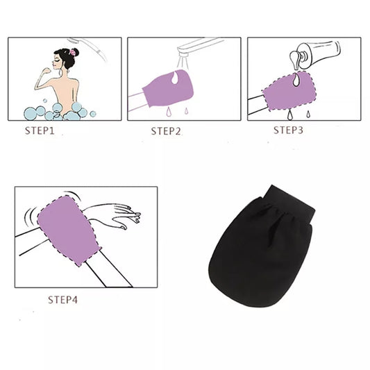 1 Piece Double Sided Hammam Exfoliating Glove For Tan Removal