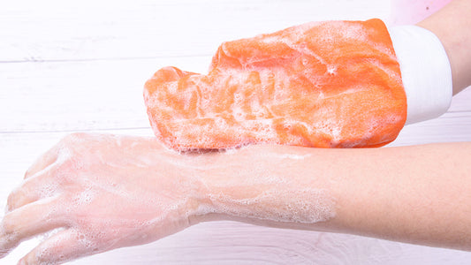 1 Piece Double Sided Hammam Exfoliating Glove For Tan Removal