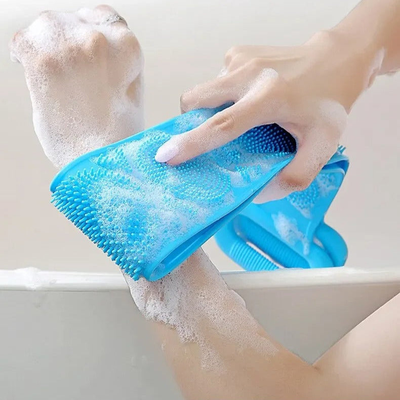 Silicone Bath Body Scrubber for Back wash and cleaning